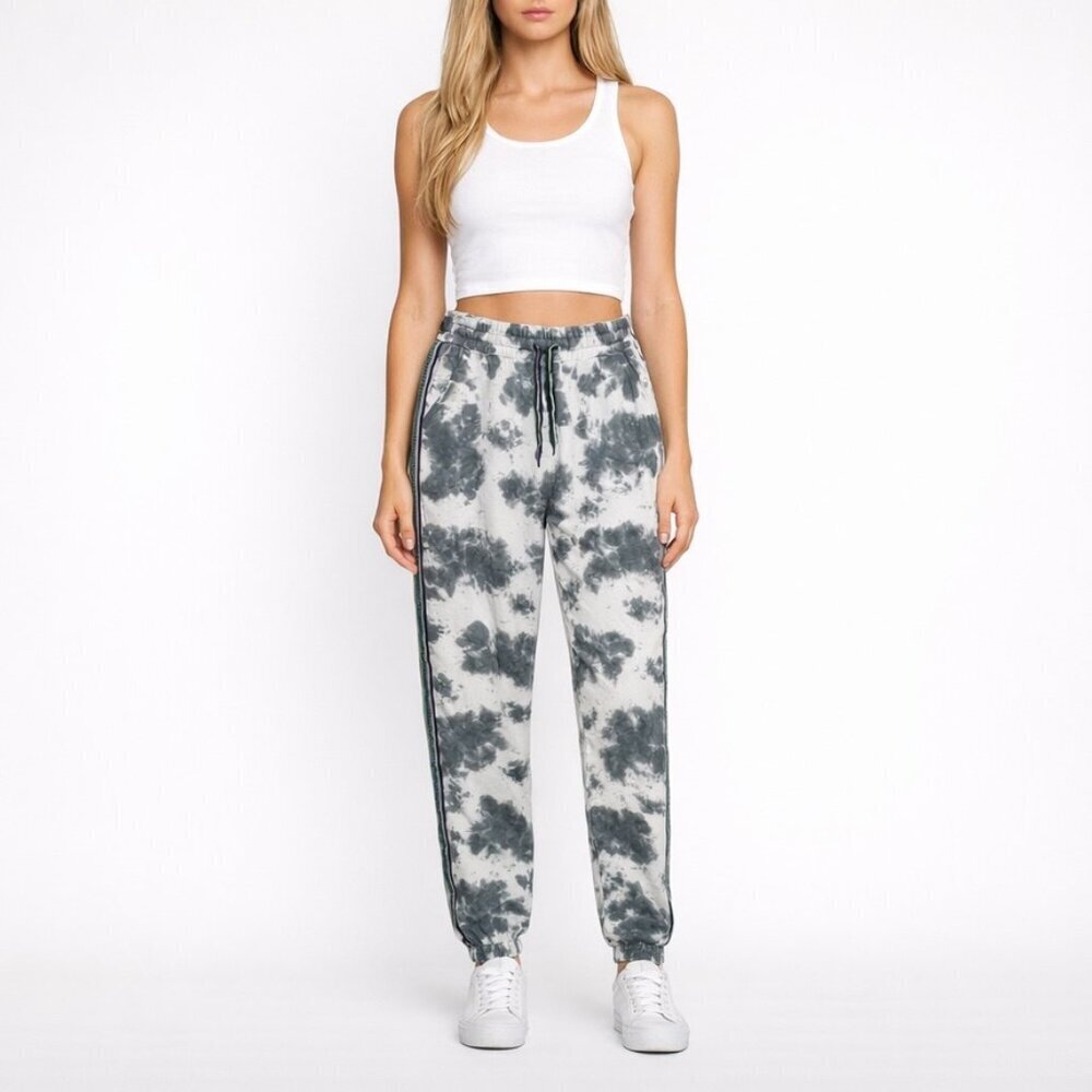 Pitusa Gray tie dye trackie sweat pants Womens size Large NWT
